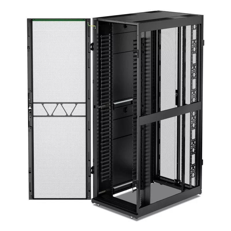 APC NetShelter SX tinklo stovas, 48U, 2258H x 750W x 1200D mm, su šoninėmis plokštėmis, juodas