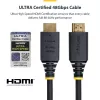 StarTech.com 5m (16ft) sertifikuotas itin greitas HDMI laidas, 8K 60Hz/4K 120Hz, HDMI 2.1 su HDR10+ / eARC, 48Gbps, 8K HDMI laidas monitoriui/TV/ekranui, lankstus TPE apvalkalas