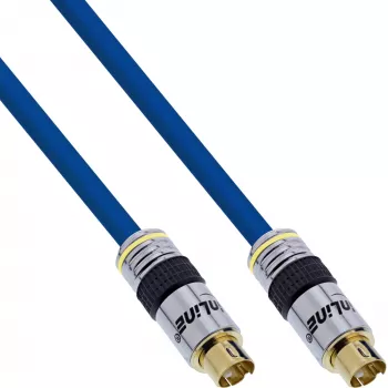 InLine S-VHS vaizdo kabelis Premium 4 kontaktų mini DIN kištukas / kištukas paauksuotas 15 m