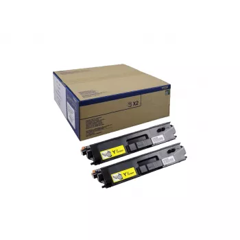 Originalus Brother TN-900YTWIN geltonos spalvos tonerio kasetė, 2 vnt., po 12 000 puslapių