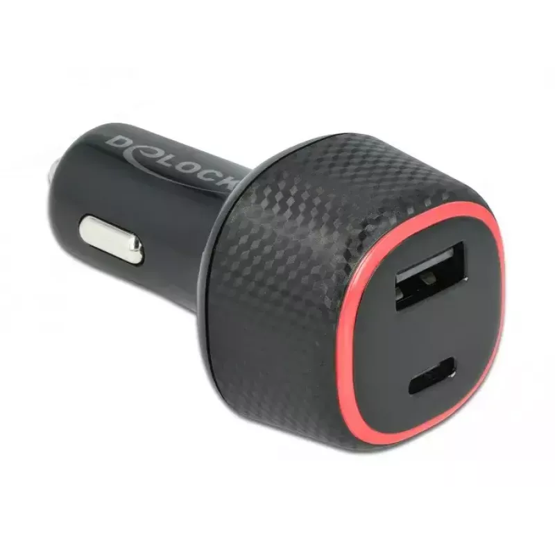 Automobilinis kroviklis DeLOCK 64108 USB Type-C PD 3.0 ir USB Type-A 63 W