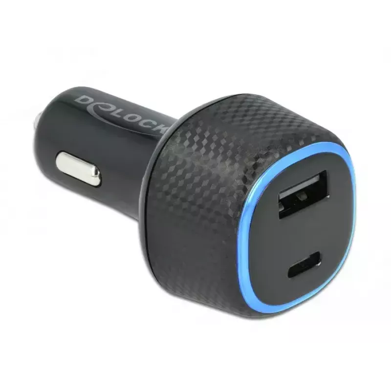 Automobilinis kroviklis DeLOCK 64108 USB Type-C PD 3.0 ir USB Type-A 63 W
