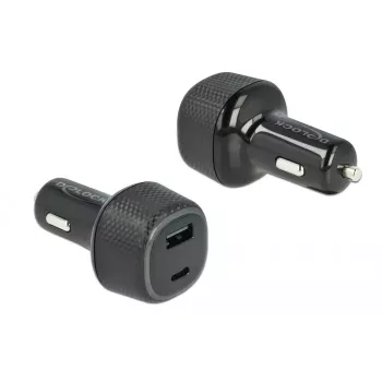 Automobilinis kroviklis DeLOCK 64108 USB Type-C PD 3.0 ir USB Type-A 63 W