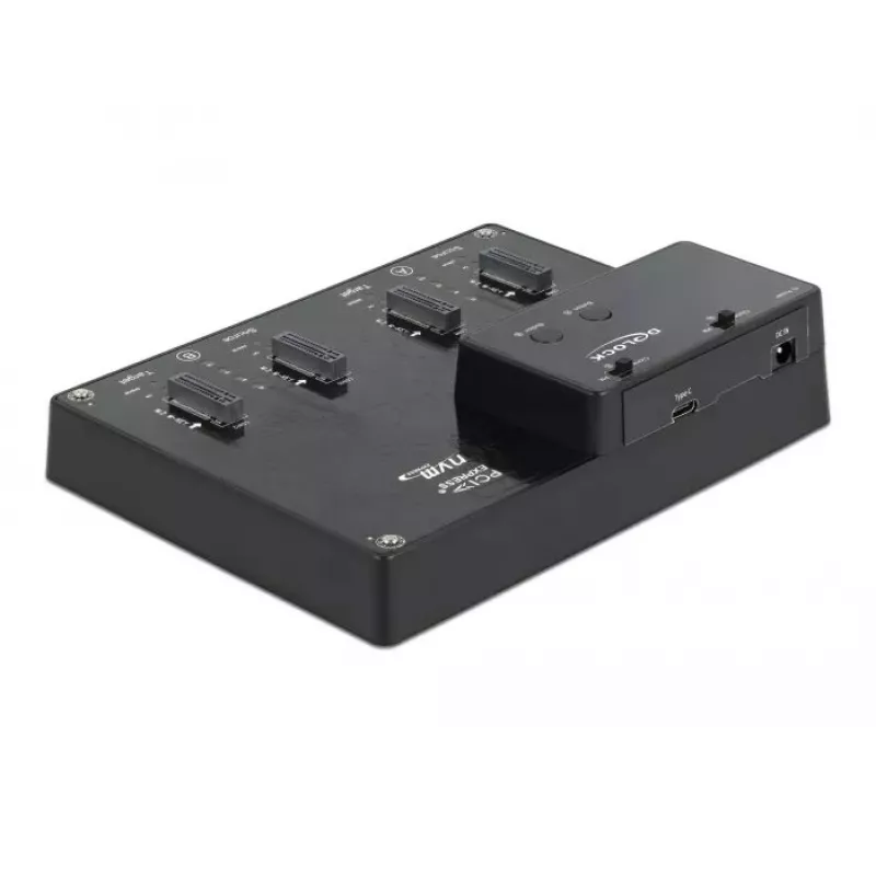 Docking stotelė DeLOCK 64124 USB 3.2 Gen 2 Type-C juoda M.2 SSD