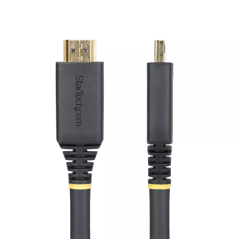 StarTech.com 10m aktyvus HDMI kabelis su griebiančiomis jungtimis, 4K 60Hz/1440p 144Hz, HDR10/HDCP 2.2/ARC, 18Gbps, UHD HDMI laidas TV/monitoriui/ekranui, TPE apvalkalas