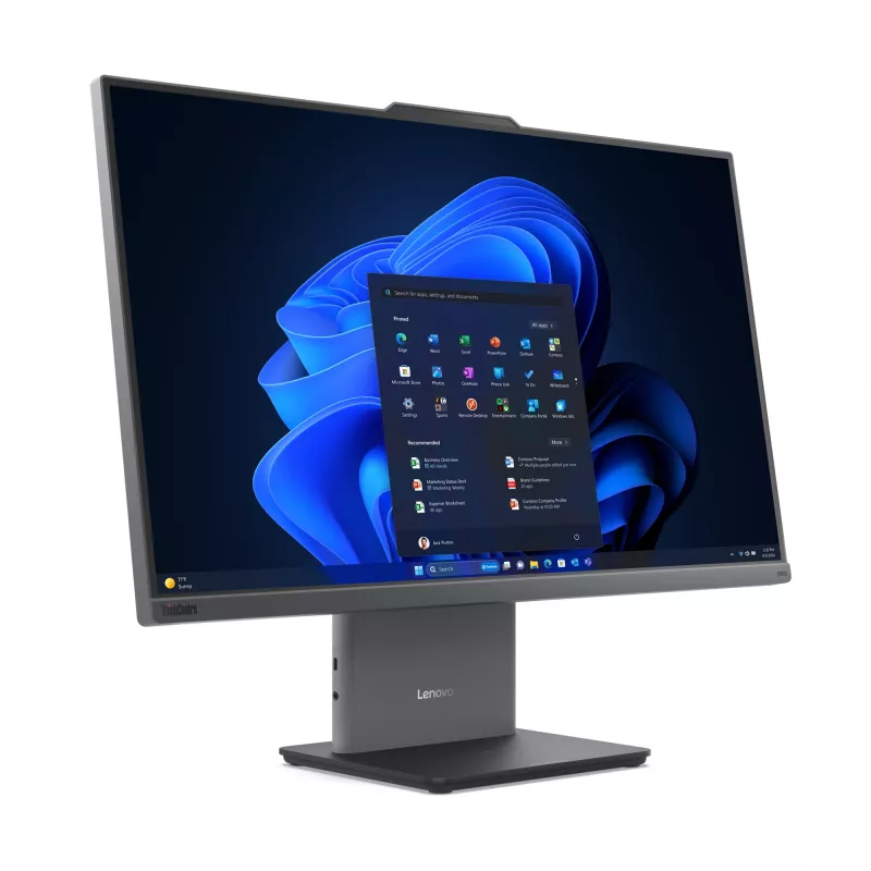 Viename kompiuteryje Lenovo ThinkCentre neo 50a 27 Gen 5 – 27 colių FHD IPS, Intel Core i7-13620H, 16GB DDR5, 512GB SSD, Windows 11 Pro, Wi‑Fi 6, Pilka