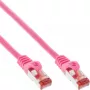 InLine Patch Laidas S/FTP PiMF Cat.6 250MHz PVC varis rožinis 1m