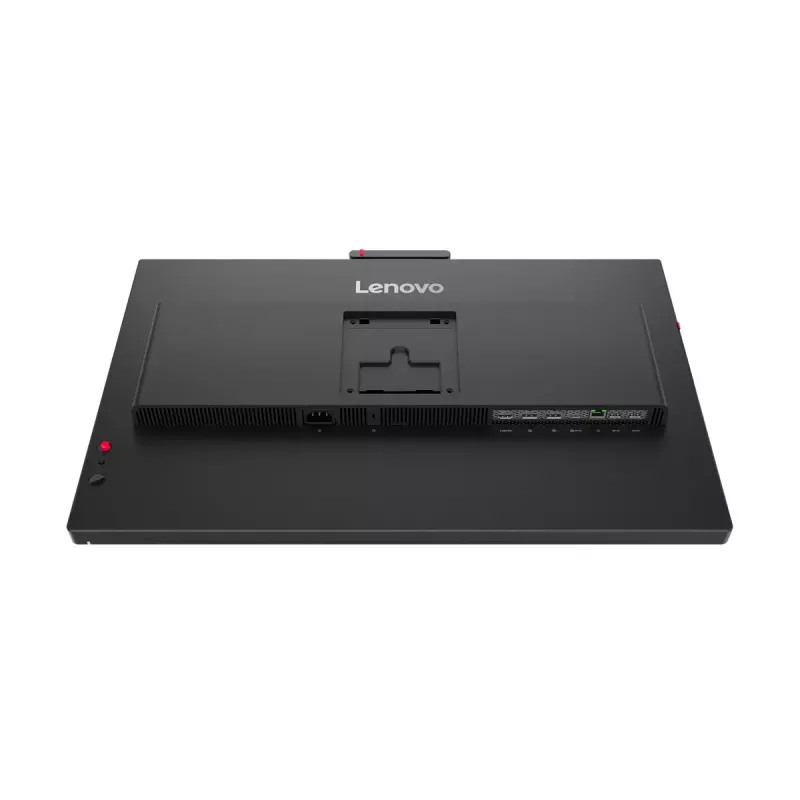 24 colių Lenovo ThinkVision T24-4v IPS LCD monitorius, 1920×1080 Full HD, 6 ms, 250 cd/m², įmontuoti garsiakalbiai, USB šakotuvas, VESA, aukščio reguliavimas, juodas