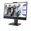 24 colių Lenovo ThinkVision T24-4v IPS LCD monitorius, 1920×1080 Full HD, 6 ms, 250 cd/m², įmontuoti garsiakalbiai, USB šakotuvas, VESA, aukščio reguliavimas, juodas