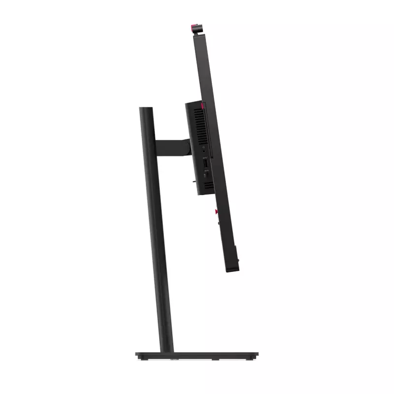 24 colių Lenovo ThinkVision T24-4v IPS LCD monitorius, 1920×1080 Full HD, 6 ms, 250 cd/m², įmontuoti garsiakalbiai, USB šakotuvas, VESA, aukščio reguliavimas, juodas