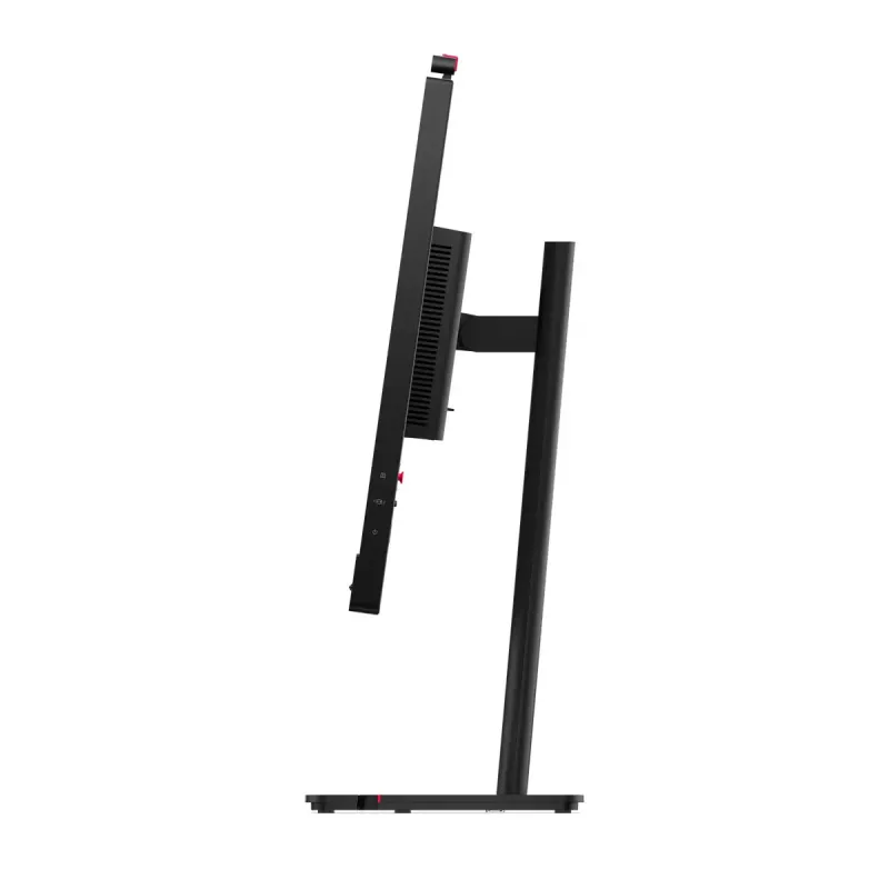 24 colių Lenovo ThinkVision T24-4v IPS LCD monitorius, 1920×1080 Full HD, 6 ms, 250 cd/m², įmontuoti garsiakalbiai, USB šakotuvas, VESA, aukščio reguliavimas, juodas