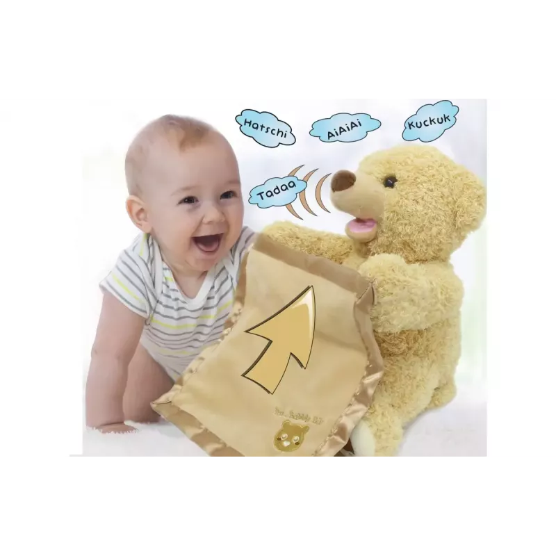 Kalbančioji meškiukas Jamara Mr. Babble Bear su antklode