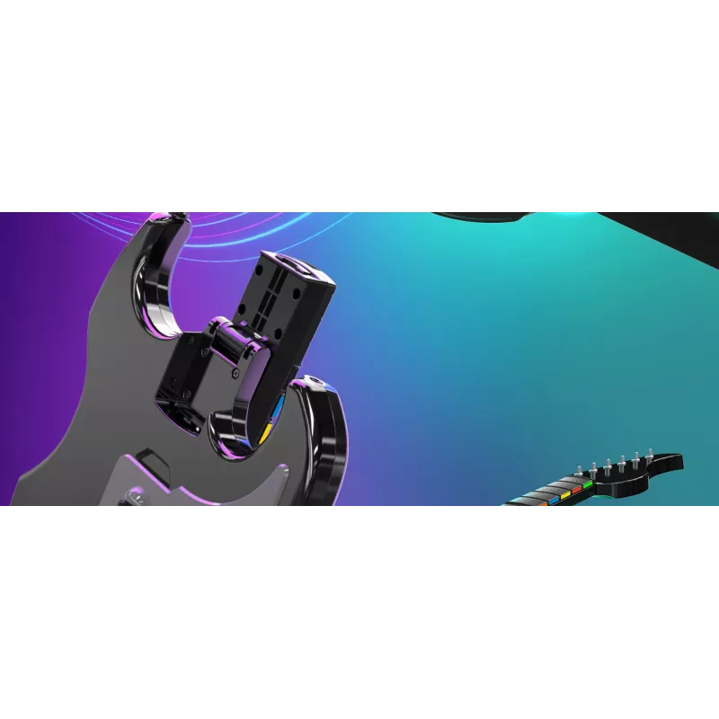 PDP Riffmaster Black, Grey belaidė gitaros valdiklis PC, Xbox One, Xbox Series S, Xbox Series X