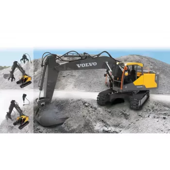 Radijo bangomis valdomas ekskavatorius Jamara Volvo EC160E su elektriniu varikliu