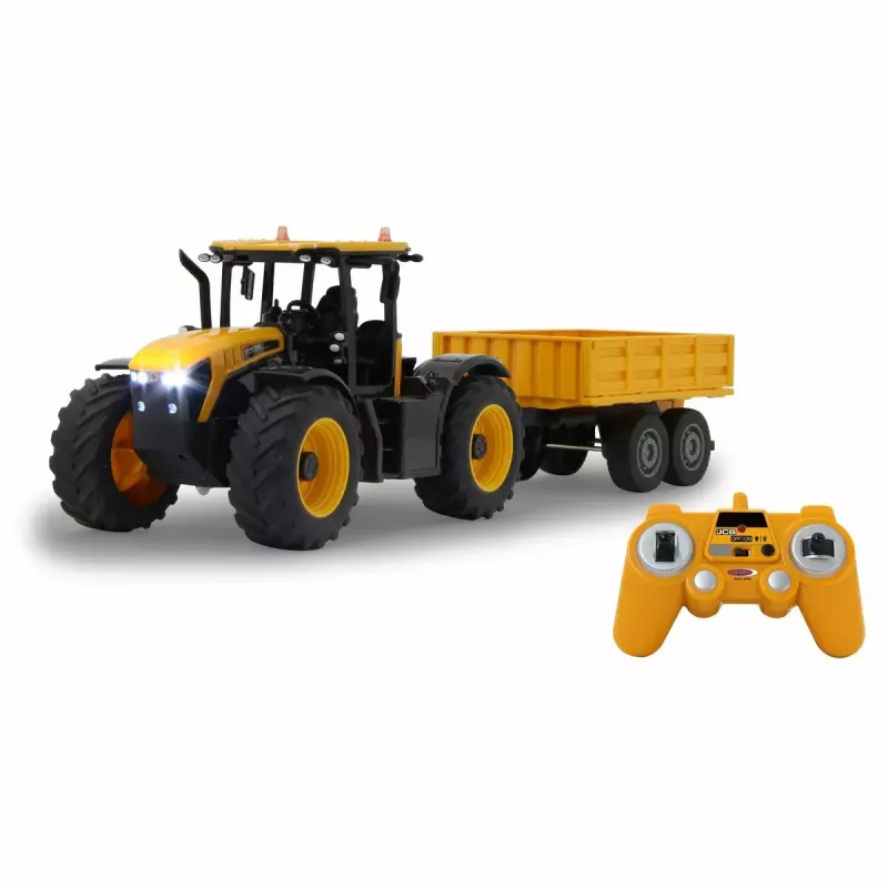 Traktorius Jamara JCB Fastrac 1:24 elektrinis RC modelis su priekaba