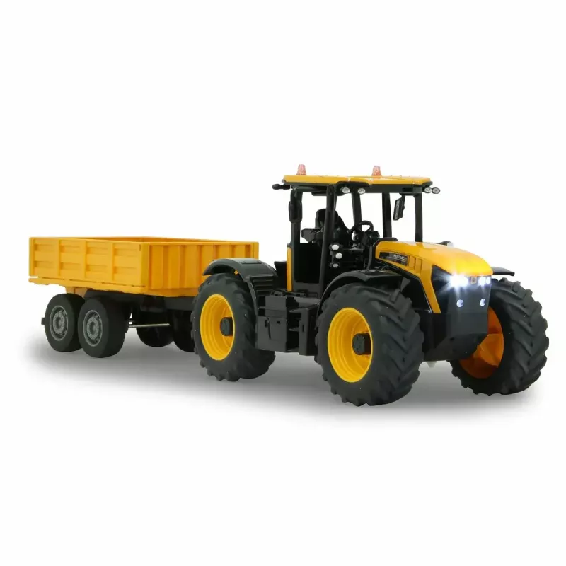 Traktorius Jamara JCB Fastrac 1:24 elektrinis RC modelis su priekaba