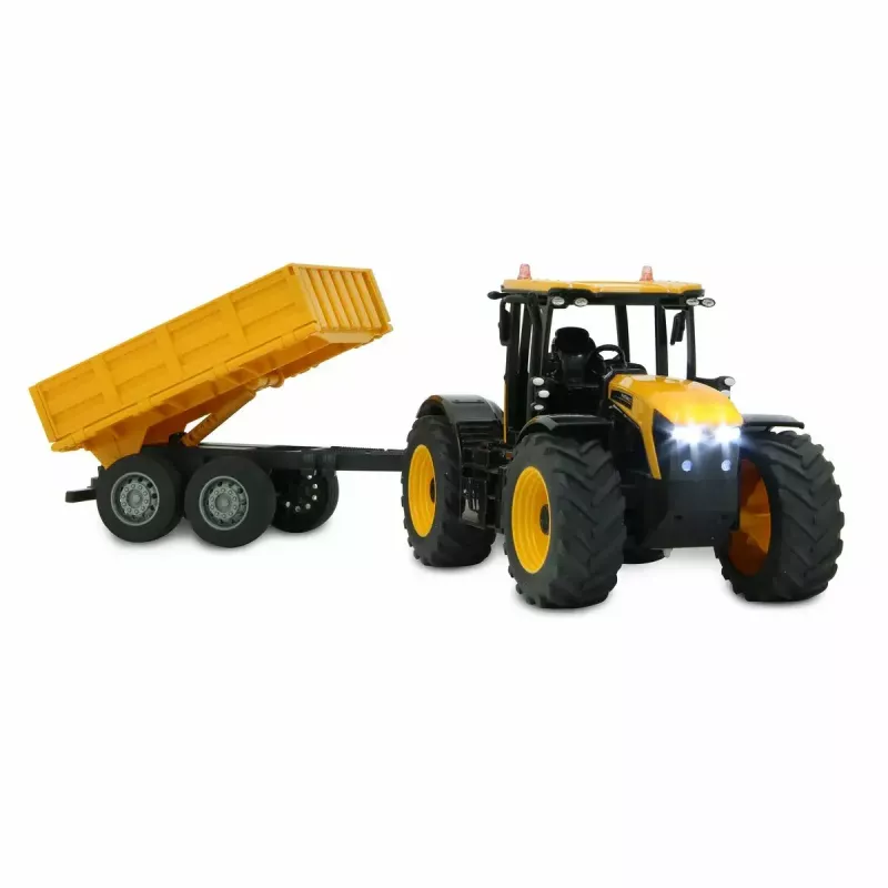 Traktorius Jamara JCB Fastrac 1:24 elektrinis RC modelis su priekaba