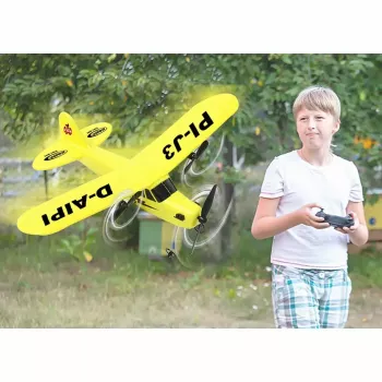 Lėktuvas su nuotolinio valdymo pultu Jamara Piper J3-CUB