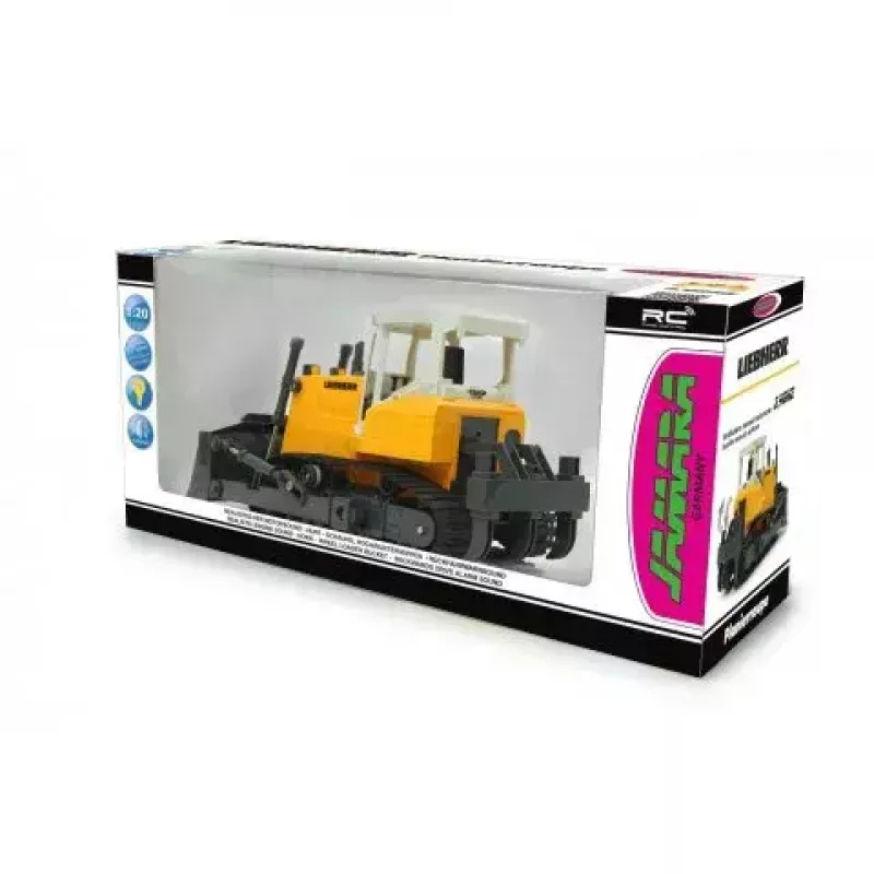Radijo bangomis valdomas buldozeris Jamara Liebherr 1:20 elektrinis modelis