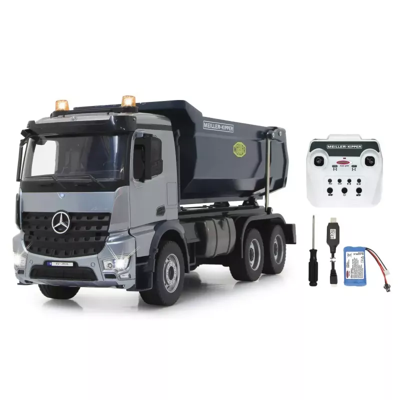 Sunkvežimis savivartis Jamara 406301 Mercedes-Benz Arocs 1:20 elektrinis