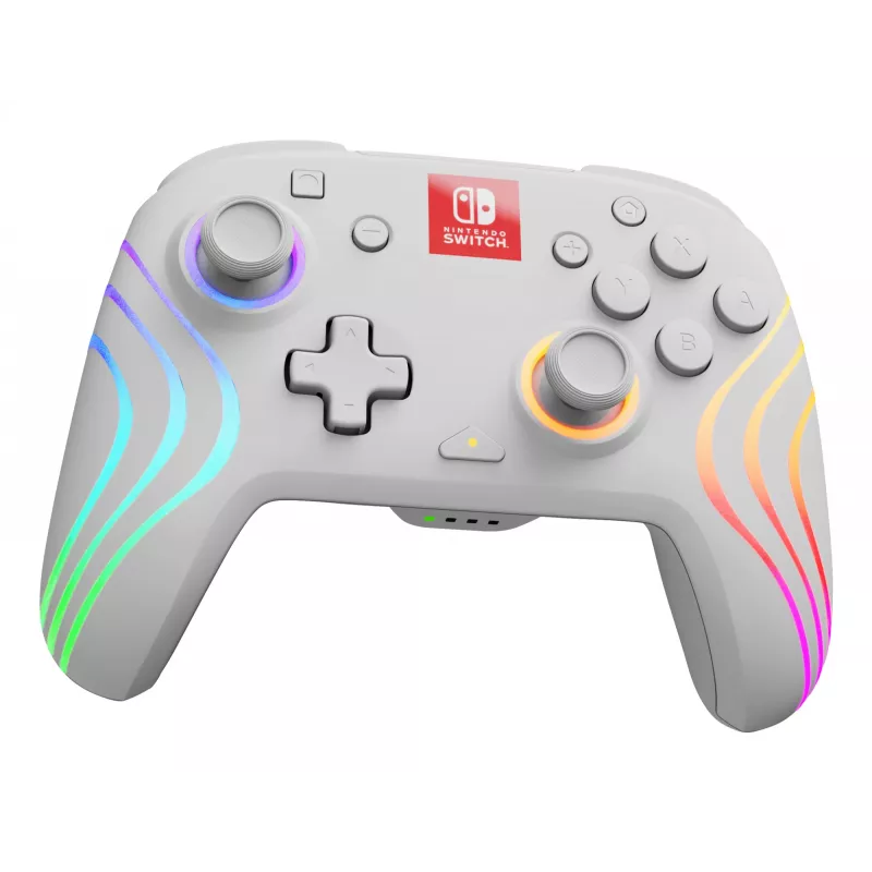 PDP Afterglow Wave White belaidis valdiklis Nintendo Switch, Nintendo Switch OLED
