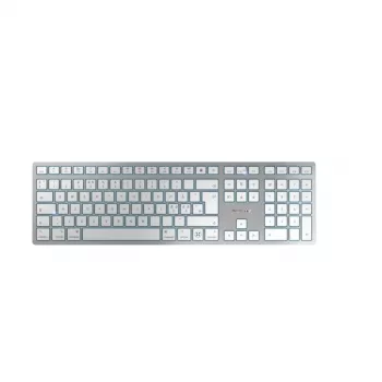 CHERRY KW 9100 SLIM FOR MAC klaviatūra universali USB + Bluetooth QWERTY sidabrinė