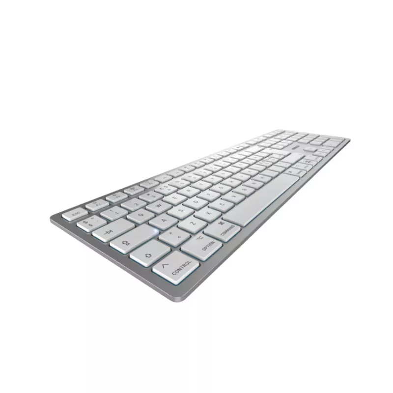 CHERRY KW 9100 SLIM FOR MAC klaviatūra universali USB + Bluetooth QWERTY sidabrinė