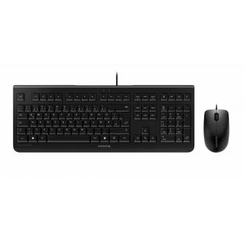 Laidinė klaviatūra Cherry DC 2000 full-size USB, QWERTZ išdėstymas, 109 klavišai, 1,8 m laidas, juoda – su pele