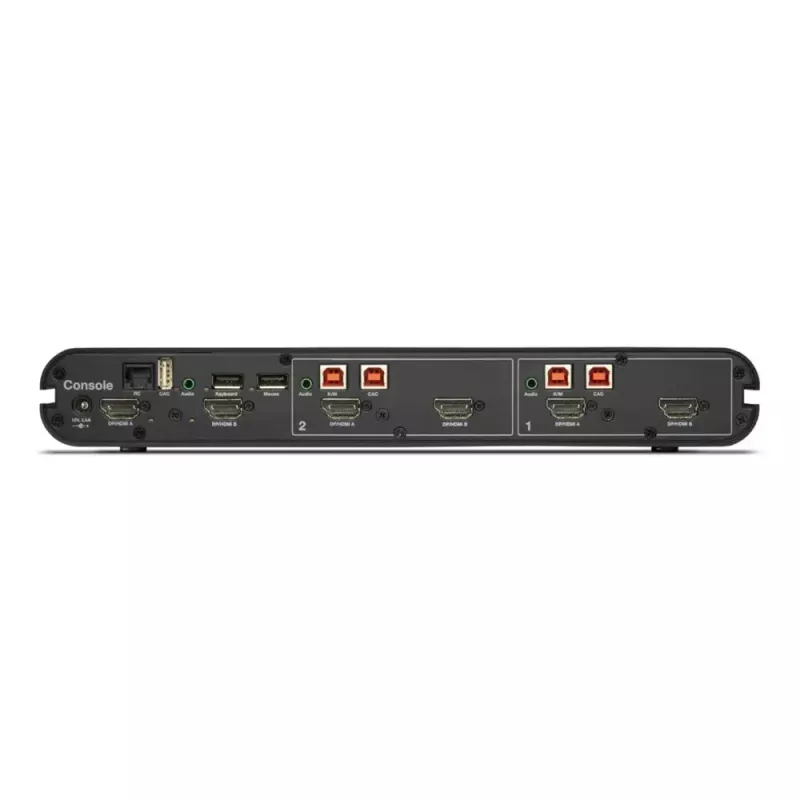 Belkin F1DN202KVM-UN-4 Universal Secure Dual-Head 2P DP/HDMI stalinis KVM perjungiklis, 2-oji karta