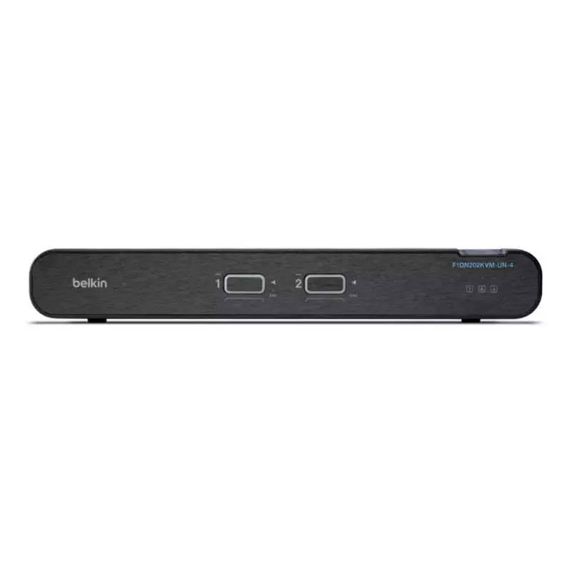 Belkin F1DN202KVM-UN-4 Universal Secure Dual-Head 2P DP/HDMI stalinis KVM perjungiklis, 2-oji karta