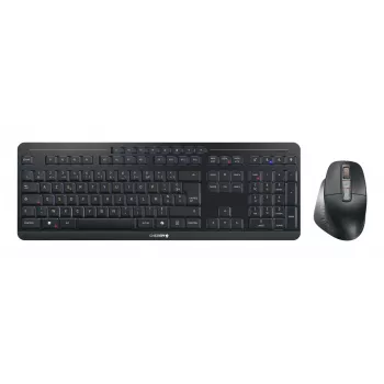 CHERRY Stream Desktop Ultimate klaviatūros ir pelės rinkinys, AZERTY, juodas