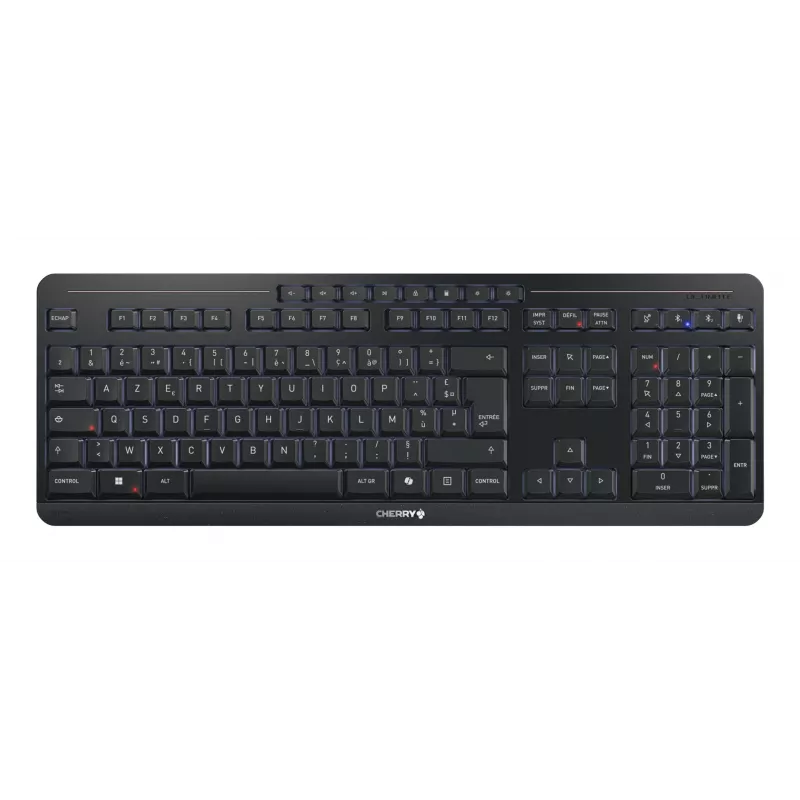 CHERRY Stream Desktop Ultimate klaviatūros ir pelės rinkinys, AZERTY, juodas