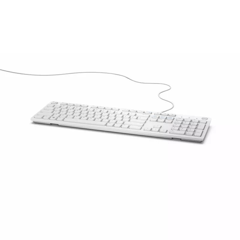 DELL KB216 laidinė klaviatūra – vokiškas QWERTZ išdėstymas, balta, pilno dydžio (100%)