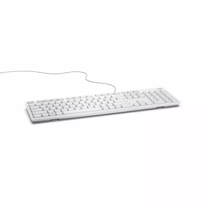 DELL KB216 laidinė klaviatūra – vokiškas QWERTZ išdėstymas, balta, pilno dydžio (100%)