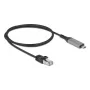 USB Type-C į RJ45 Gigabit Ethernet laidas DELOCK 1 m Cat6 antracito/juodos spalvos