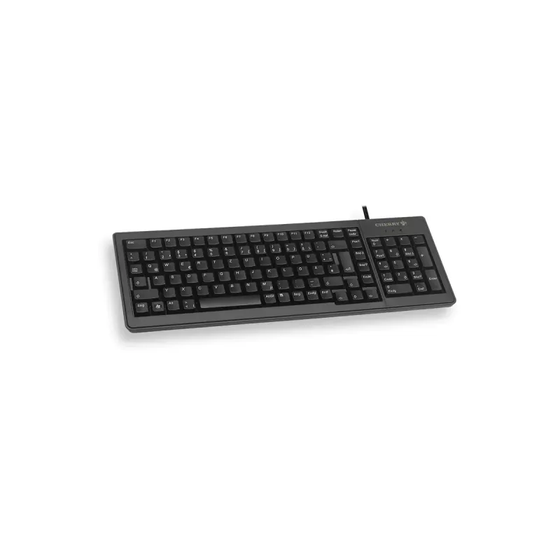 CHERRY XS G84-5200 kompaktiška klaviatūra, laidinė, USB/PS2, juoda, QWERTY (JK išdėstymas)