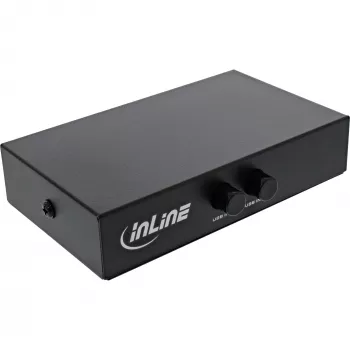 InLine USB 2.0 mechaninis jungiklis, USB-A įrenginys 2 kompiuteriams