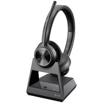 HP Poly Savi 7320 Stereo DECT belaidė ausinė, juoda