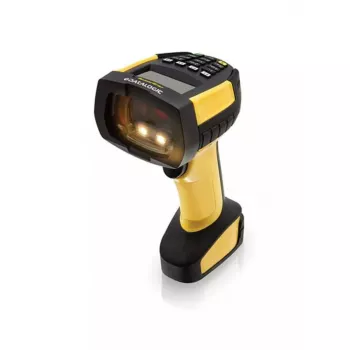 Rankinis brūkšninių kodų skaitytuvas Datalogic PM9600-DKHP433RB 1D/2D lazerinis juodai geltonas