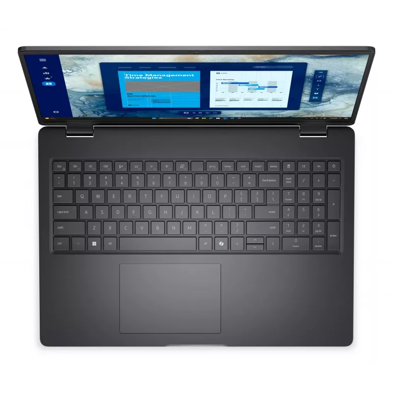 Nešiojamas kompiuteris DELL Pro 16 PC16250 Intel Core Ultra 5 225U 40,6 cm (16 colių) Full HD+ 16 GB DDR5-SDRAM 512 GB SSD Wi-Fi 6E (802.11ax) Windows 11 Pro Juoda