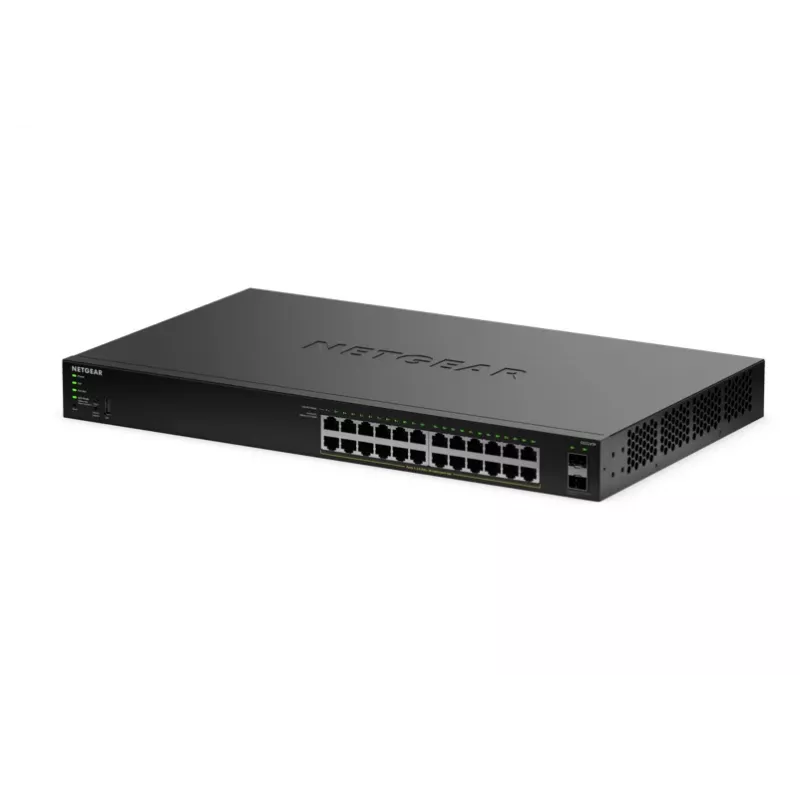 NETGEAR GS324TPv2 valdomas L2/L3 Gigabit Ethernet (10/100/1000) PoE komutatorius, 24 prievadai, 1U