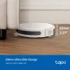 TP-Link Tapo RV20 Max baltas – išmanusis robotas dulkių siurblys su šluostymu ir LiDAR navigacija