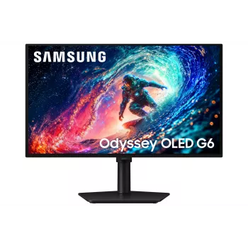 Samsung 27 colių Odyssey OLED G61SH QHD 240Hz žaidimų monitorius, 68.6 cm (27 colių), 2560 x 1440 pikselių, Quad HD, OLED, 0.03 ms, juodas