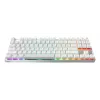 Belaidė žaidimų klaviatūra Cherry MX 8.2 Pro TMR — Tenkeyless 88 klavišų, USB + RF + Bluetooth, magnetiniai-mechaniniai jungikliai, RGB, sidabrinė/balta