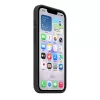 Silicone Dėklas su MagSafe Apple iPhone 17e — Juodas, Silikonas ir Mikropluoštas, 6.1 colio