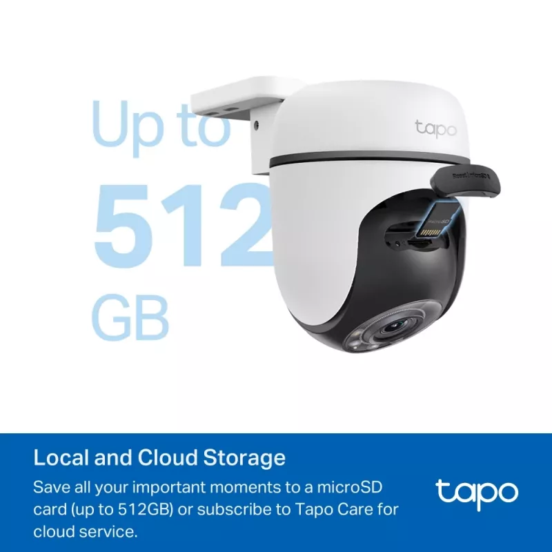 TP-Link Tapo TC41 V2 sferinė IP vaizdo kamera, vidaus ir lauko, 2304 × 1296 pikselių, lubų/sienos/stulpo tvirtinimui