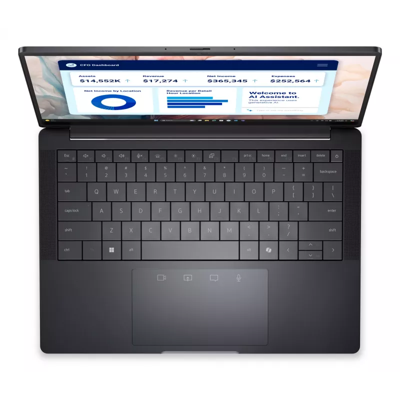 Nešiojamas kompiuteris DELL Pro 13 Premium PA13250 Copilot+ PC Intel Core Ultra 7 268V 33,8 cm (13,3 colio) liečiamasis ekranas Quad HD+ 32 GB LPDDR5x-SDRAM 512 GB SSD Wi-Fi 7 (802.11be) Windows 11 Pro pilka