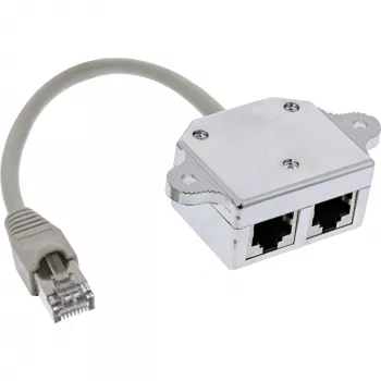 InLine ISDN Port Doubler 1x RJ45 kištukas / 2x RJ45 lizdai su laidu 69932A