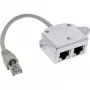 InLine ISDN Port Doubler 1x RJ45 kištukas / 2x RJ45 lizdai su laidu 69932A