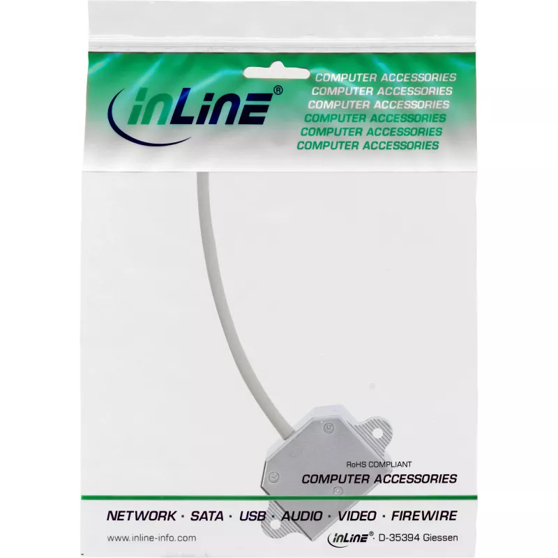 InLine ISDN Port Doubler 1x RJ45 kištukas / 2x RJ45 lizdai su laidu 69932A